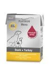 Hrana umeda caini, PLATINUM Dog Adult cu Rata si Curcan, 185 g (Hrana Umeda - Caini)