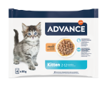 Advance Cat Wet Kitten Pui Multipack, 4x85 g (Hrana Umeda - Pisici)