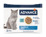 Advance Cat Wet Sterilized Cod Multipack, 4x85 g (Hrana Umeda - Pisici)