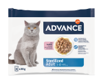 Advance Cat Wet Sterilized Curcan Multipack, 4x85 g (Hrana Umeda - Pisici)