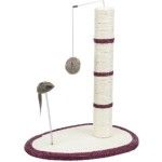 Trixie Stalp Sisal De Zgariat, Cu Jucarii, 40x30 cm/ h: 50 cm, Diverse Culori, 4306 (Jucarii - Pisici)