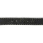Trixie Zgarda Piele Heartbeat, S - M: 34 - 40 cm / 30 mm, Negru, 18984