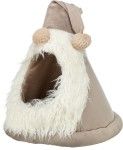 Trixie, culcus tip pestera X-Mas pitic, bej, 927104, 45x47 cm (Perne, paturi, culcusuri, saltele)