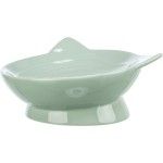 Trixie Viviana, castron ceramic ridicat ergonomic, verde, 0.15 L/ 14 cm (Castroane)