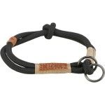 Trixie Zgarda Coarda Be Nordic, S - M: 40 cm / 8 mm, Negru/Nisipiu, 17265