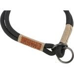 Trixie Zgarda Coarda Be Nordic, S - M: 40 cm / 8 mm, Negru/Nisipiu, 17265