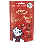 Lily's Kitchen Cat Christmas Turkey Pillow Treats, 60 g (Delicii - Pisici)