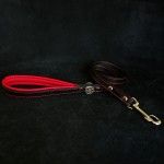 Bestia Lesa Bijou, Piele Naturala, 110 cm/2 cm, Negru/ Rosu (Lese)