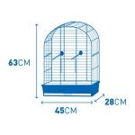 Colivie Sonia, 45x28x63 cm, Negru, 493/134 (Custi, colivii, genti transport)