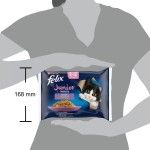 Felix Fantastic Junior Multipack, Pui in Aspic, 4 x 85 g (Hrana Umeda - Pisici)