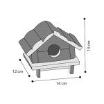 CASUTA LEMN ROZATOARE HUDSON 14X12X13CM 84203/(48/cut) (Accesorii - Rozatoare)