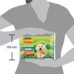 FRISKIES Junior cu Pui si Morcovi in Sos, 4x85 g (Hrana Umeda - Caini)