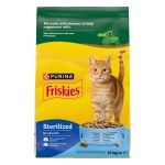 FRISKIES Adult, Pisica Sterilizata, Somon si Legume, 10 kg (Hrana Uscata - Pisici)