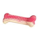 KidDog Jucarie Caini, HipHop, Os Antibacterian, Aroma Friptura Vita, Cauciuc, 11 cm (Jucarii - Caini)
