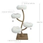 Ansamblu de joaca pisici, Meraki Home, Daisy Canopy, 58 x 58 x 162 cm