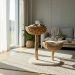 Ansamblu de joaca pisici, Meraki Home, Duo Nest, 60 x 40 x 68 cm