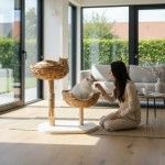 Ansamblu de joaca pisici, Meraki Home, Duo Nest, 60 x 40 x 68 cm