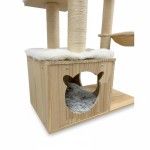 Ansamblu de joaca pisici, Meraki Home, Nordic Pine, 65 x 40 x 124 cm