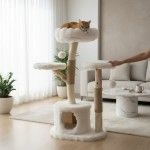 Ansamblu de joaca pisici, Meraki Home, Serene Loft, 59 x 44 x 113 cm