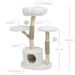 Ansamblu de joaca pisici, Meraki Home, Serene Loft, 59 x 44 x 113 cm