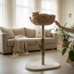 Ansamblu de joaca pisici, Meraki Home, Single Nest, 60 x 40 x 88 cm