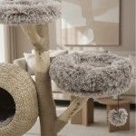 Ansamblu de joaca pisici, Meraki Home, Woodland Cocoon, 59 x 59 x 133 cm