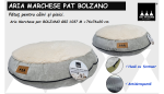 Pat caini si pisici, Aria Marchese Bolzano Gri, M 76x76x20 cm (Perne, paturi, culcusuri, saltele)