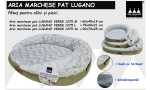 Pat caini si pisici, Aria Marchese Lugano Verde, L 75x60x21 cm (Perne, paturi, culcusuri, saltele)