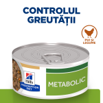 Hill's PD Canine Metabolic Chicken & Vegetables Stew, 156 g - control greutate