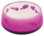 Castron Plastic Lovely Pisica 0.3 l/12 cm 24420 - roz