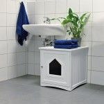 Casuta Pisici (pentru litiera) 49x51x51 cm Alb 40290 - prezentare
