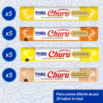 Churu Cat Varieties Recompense Cremoase cu Pui si Vita, 14 g x 20 buc