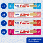 Churu Cat Varieties Recompense Cremoase cu Ton si Fructe de Mare, 14 g x 20 buc