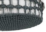 Cos Feira Rotund 45 cm gri inchis/natur 38405