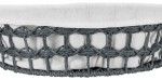 Cos Feira Rotund 45 cm gri inchis/natur 38405