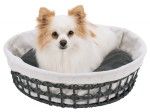 Cos Feira Rotund 45 cm gri inchis/natur 38405