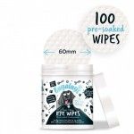 Dischete pentru igiena ochilor, Bugalugs Eye Wipes, 100 buc (Igiena - Caini)