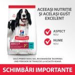 Hill's SP Canine Adult Medium Tuna and Rice, 2.5 kg - schimbari