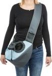 Geanta Frontala De Transport Sling 50x25x18 cm Gri Deschis/Albastru Deschis 28883