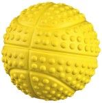 Jucarie Minge Cauciuc Natural 5.5 cm cu Sunet 34843 - galben