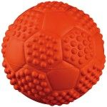 Jucarie Minge Cauciuc Natural 5.5 cm cu Sunet 34843 - portocaliu
