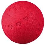 Jucarie Minge Cauciuc Natural 7 cm cu Sunet 34862 - rosu