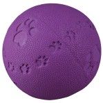 Jucarie Minge Cauciuc Natural 7 cm cu Sunet 34862 - mov