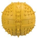 Jucarie Minge Cauciuc Natural 9 cm cu Sunet 34842 - galben