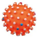 Jucarie Minge cu Tepi 10 cm Vinil cu Sunet 3429 - portocaliu