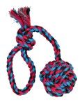 Jucarie Minge Din Sfoara 5.5 cm/30 cm 3268 - rosu albastru