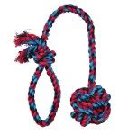 Jucarie Minge Din Sfoara 7 cm/50 cm 3269 - rosu albastru