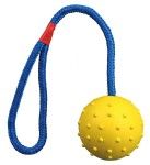 Jucarie Minge Plina 6 cm cu Sfoara 30 cm 3305 - galben