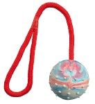 Jucarie Minge Plina 6 cm cu Sfoara 30 cm 3305 - multicolor
