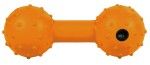 Jucarie Os cu Clopotel Cauciuc Natural 12.5 cm 3335 - portocaliu